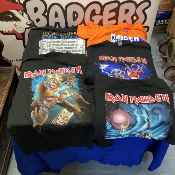 Iron Maiden Nordic Tour T-shirts, Legacy of the Beast collection.