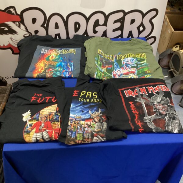 Iron Maiden t-shirts lot, size large, band merchandise.
