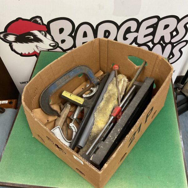 Job lot of vintage hand tools including wrenches and screwdrivers.