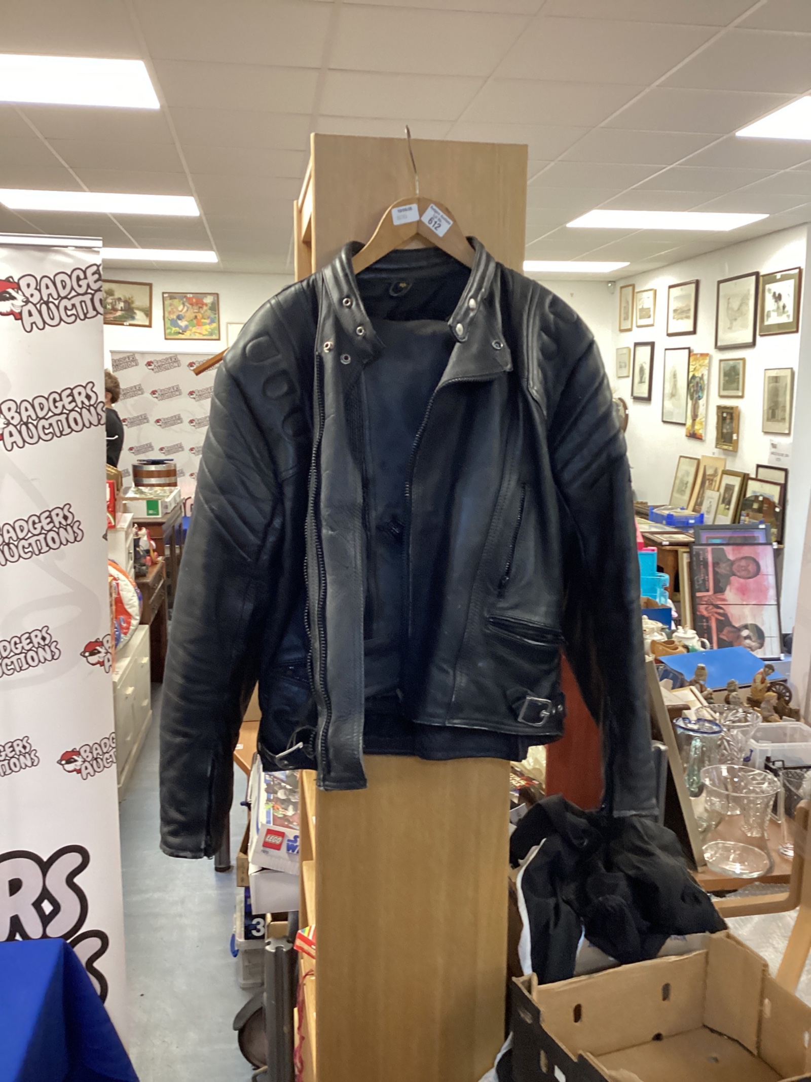 612 JTS Motorcycle leather jacket size 46 & trousers size 36