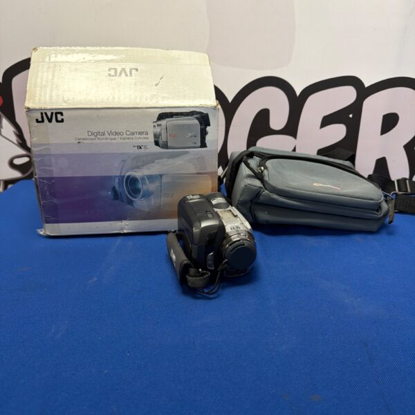 Vintage JVC digital video camera for Digital8 tapes.