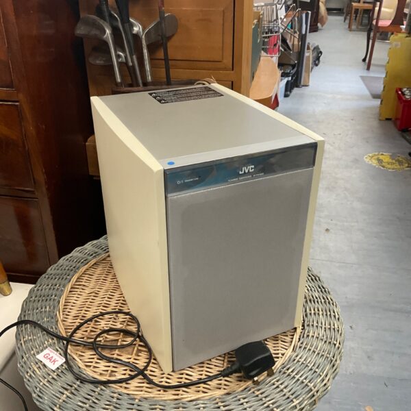 Vintage JVC SP-PW1000 subwoofer speaker for home audio.