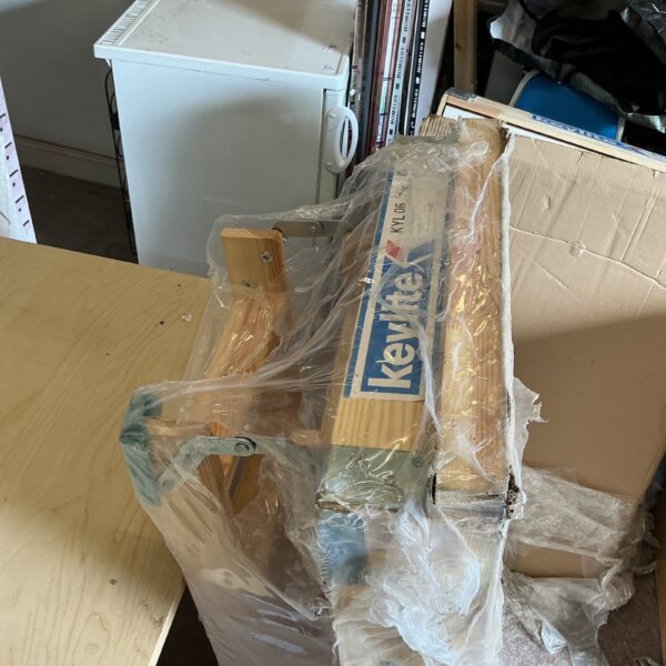 Sealed Keylite loft hatch kit ready for installation.
