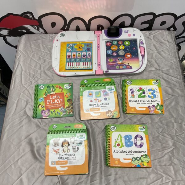 LeapFrog LeapStart 3D system with included books for preschool learning.