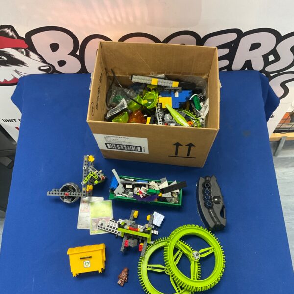 Mixed Lego parts and building blocks in a colourful lot.
