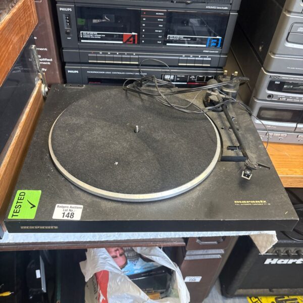 Vintage Marantz TT-42 turntable in need of restoration.