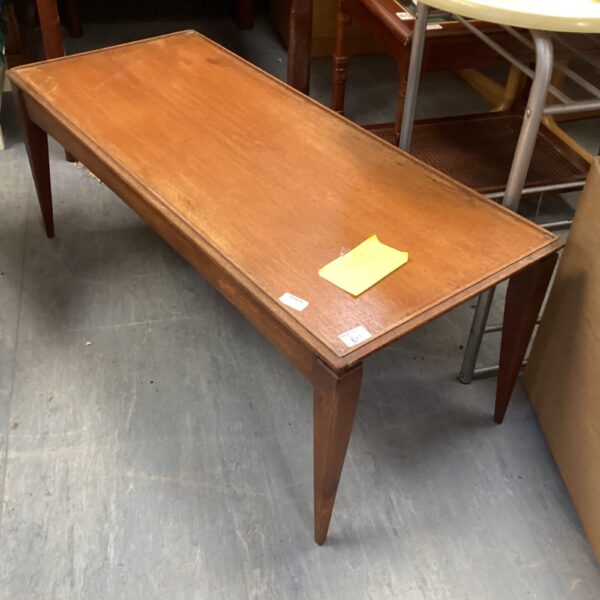 Mid-century Danish teak low table with simple elegant design.