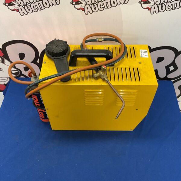 Vintage Minox Oxyweld portable brazing machine with hoses.