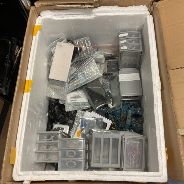 Large lot of mobile phone spare parts for repair.