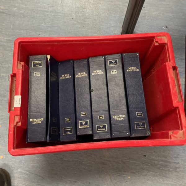 Vintage collection of bound Model Engineer magazines for collectors.