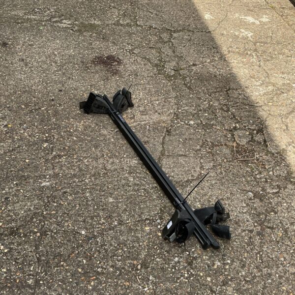 Used Mont Blanc car roof bars for vehicle luggage carrying.