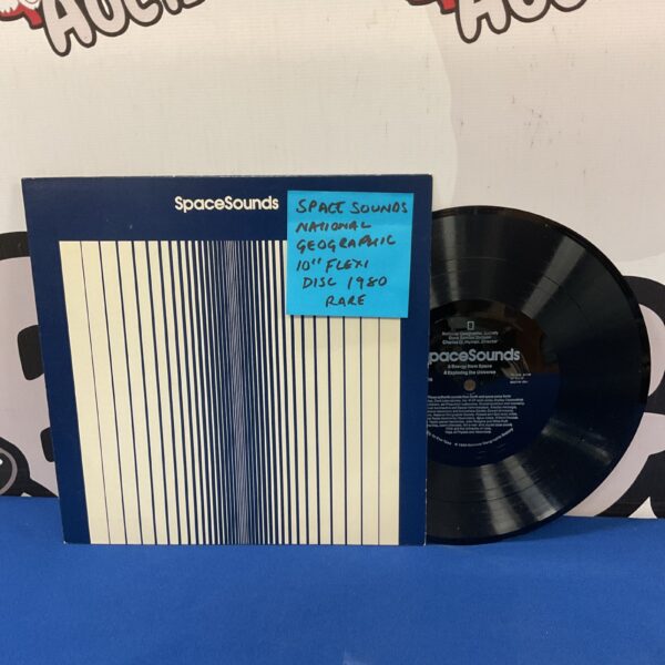 Vintage National Geographic flexi disc featuring space sounds from 1980.
