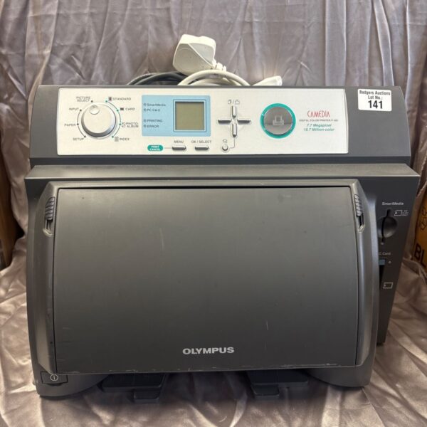 Olympus Camedia P-400 digital colour printer, vintage photo printing.