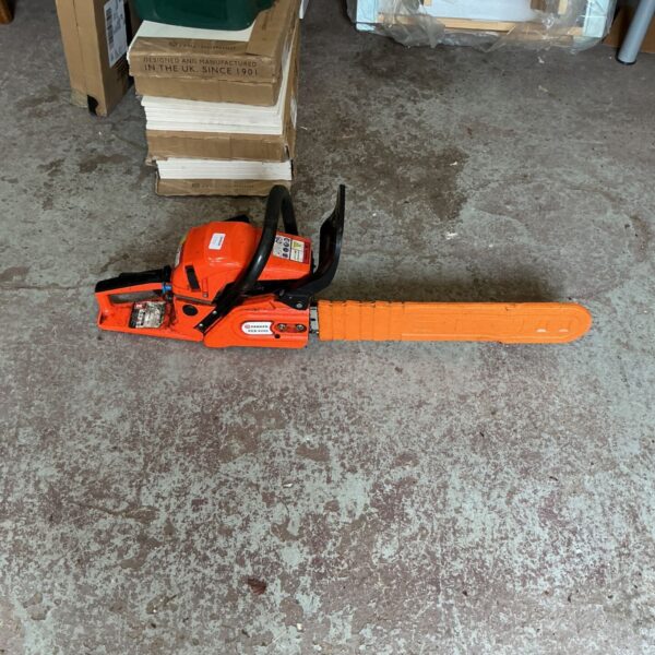 Used Parker petrol chainsaw for garden and DIY tasks.