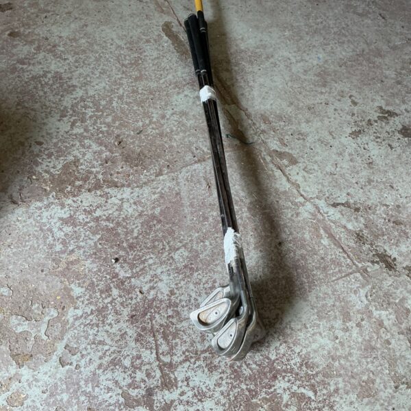 Left handed Ping Eye golf clubs iron set for sale.