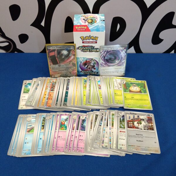 Pokemon Scarlet Violet box with holo and ex cards for collectors.