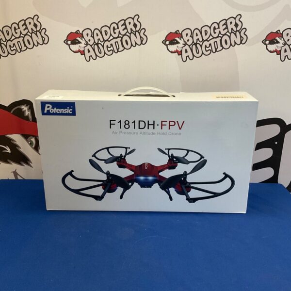 Potensic F181DH FPV Drone in auction, showing the quadcopter design.