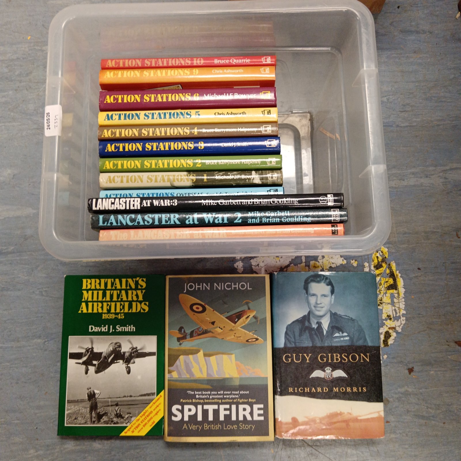 Vintage RAF books collection for aviation enthusiasts.