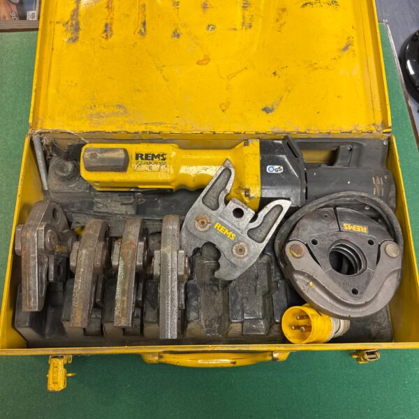 Rems Power Press E tool, a used 110v hydraulic metalworking press.