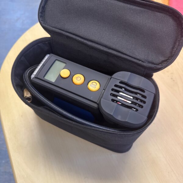 Ring 12v tyre inflator in original packaging, unused condition.