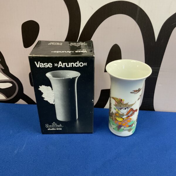 Rosenthal Bjorn Wiinblad Arunda vase, a collectible mid-century ceramic piece.