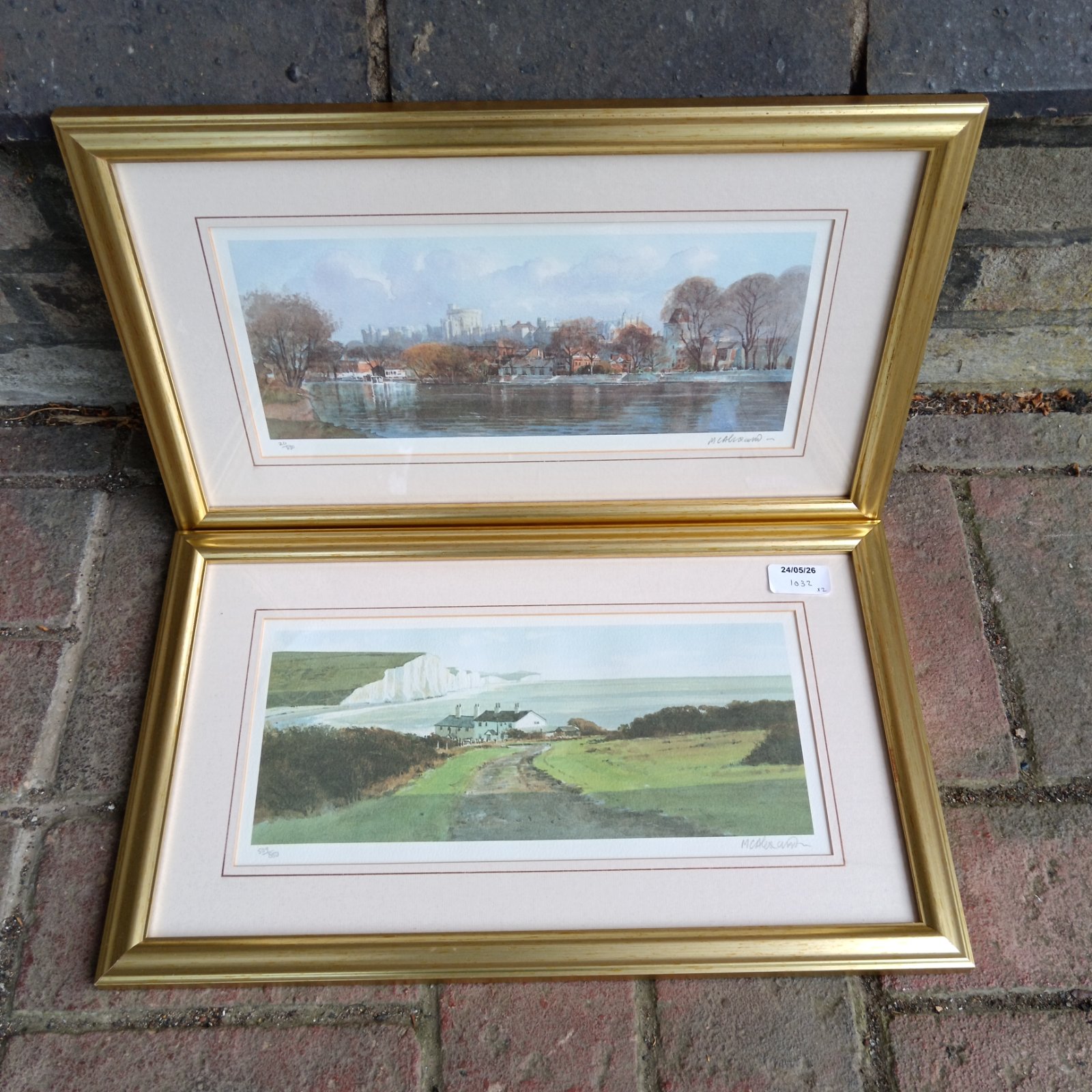 Pair of limited edition Scottish landscape prints in frames.