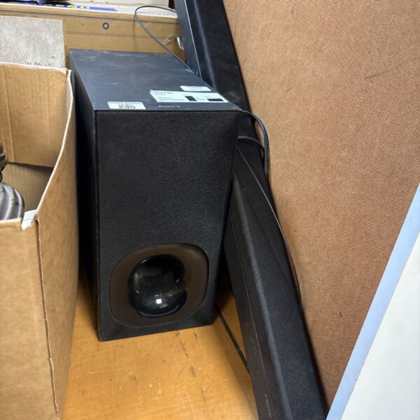 Sony HT-CT180 sound bar system with subwoofer for home theater.