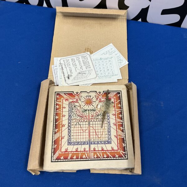 Vintage sundial tile with hour markings for garden decoration.