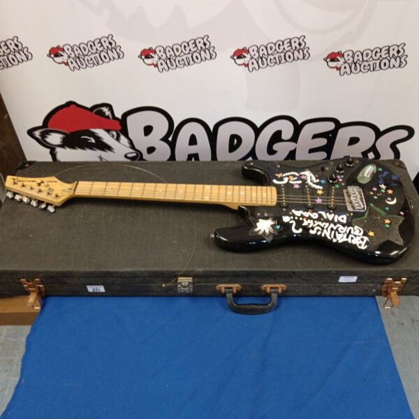 Vintage Sunn Mustang guitar needing restoration.