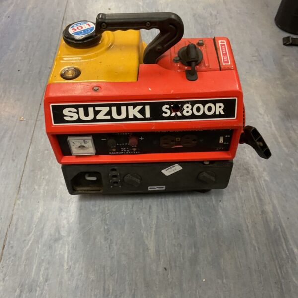 Vintage Suzuki SX800R portable gasoline generator in used condition.
