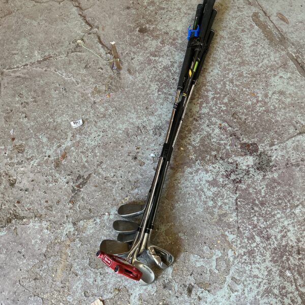 Used Taylormade RBZ golf clubs iron set for sale.