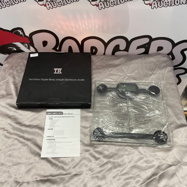 TechRise digital bathroom scale for measuring body weight.