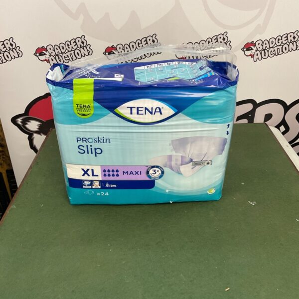 Tena ProSkin XL slip pad for incontinence, in original packaging.