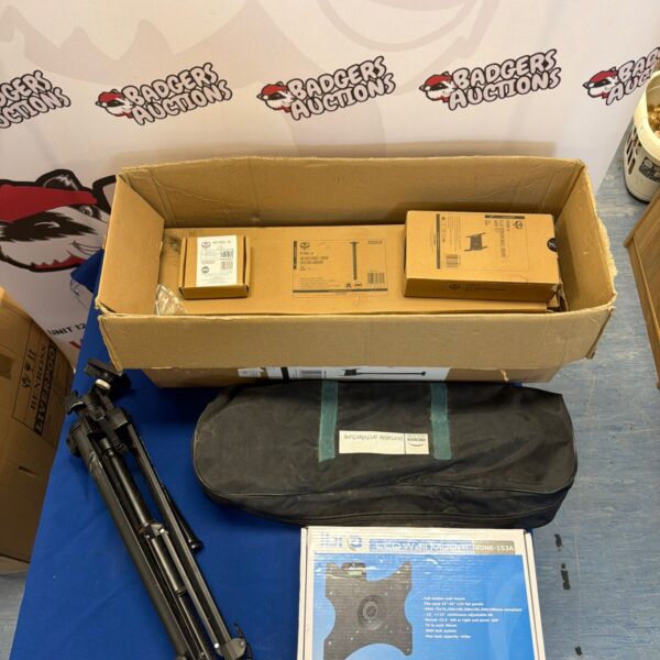 TV wall mounts and tripod lot for sale.