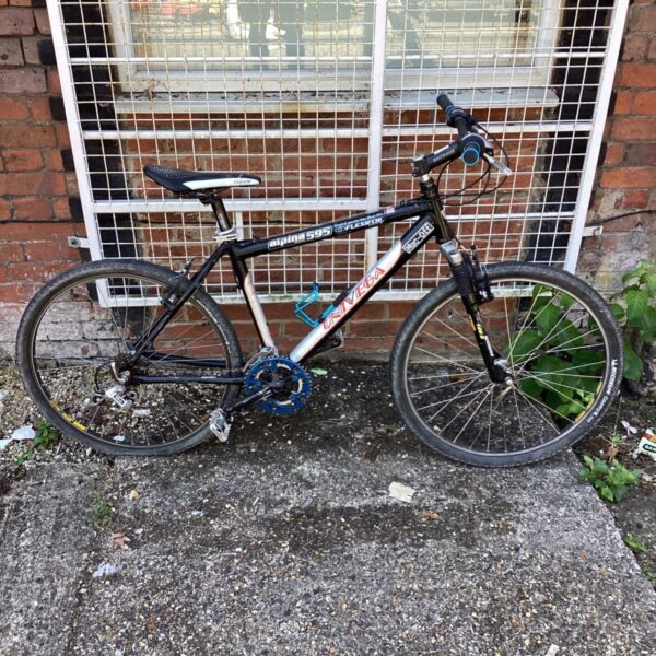 Vintage Univega Alpina 595 mountain bike in used condition.