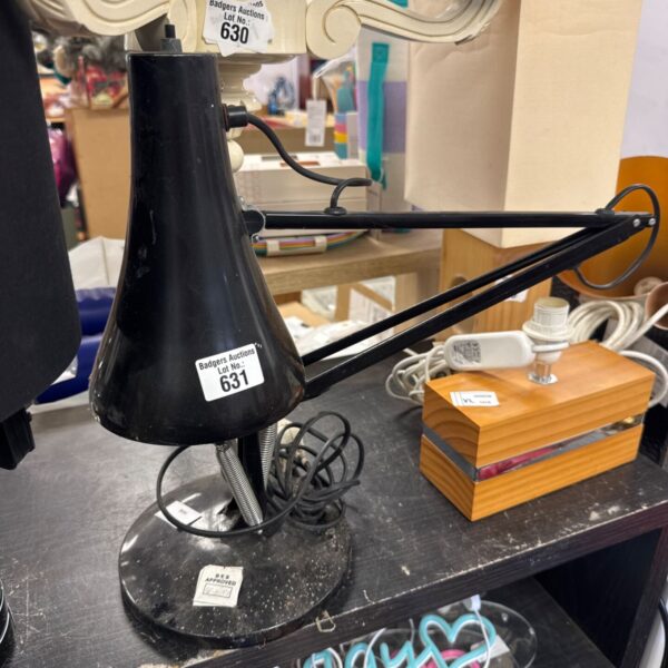 Vintage Anglepoise style desk lamp with adjustable arm.
