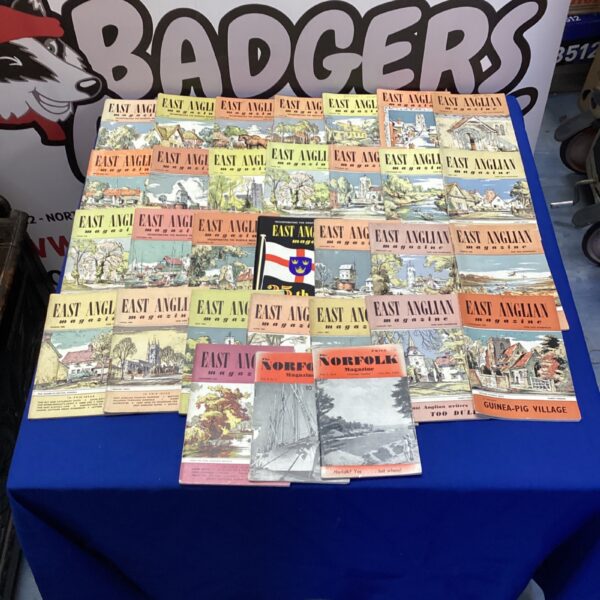 Lot of vintage East Anglia magazines for collectors.