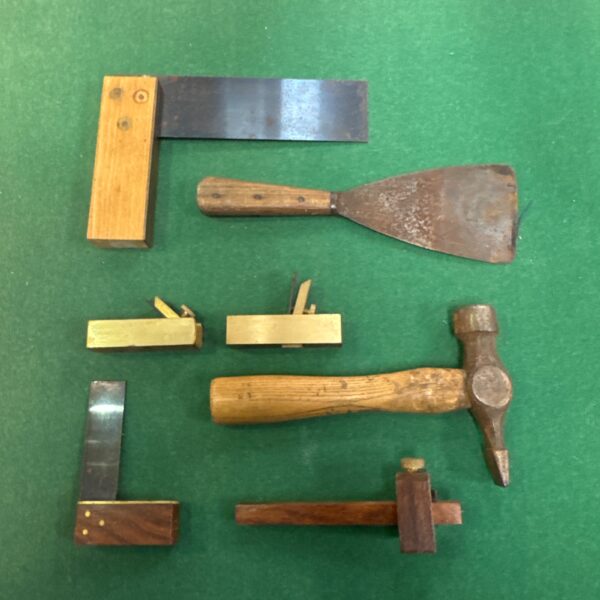 Vintage try squares and tools lot for collectors.