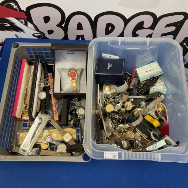 Vintage watch lot featuring Rotary and Avia wristwatches.