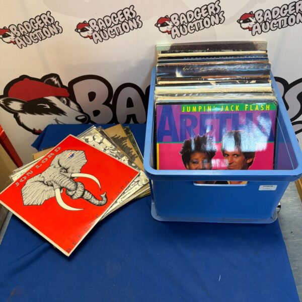 Vinyl LP collection featuring albums by Cream, Hawkwind, and Queen.