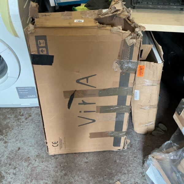 Vitra concealed cistern kit in damaged packaging.