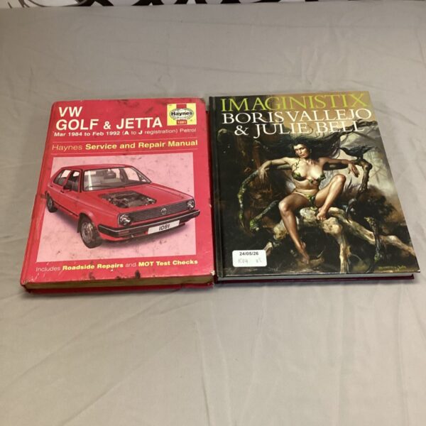 VW Golf Jetta Haynes manual with Imaginistix book cover.