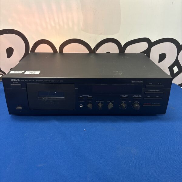 Vintage Yamaha KX-380 stereo cassette deck, classic audio equipment.