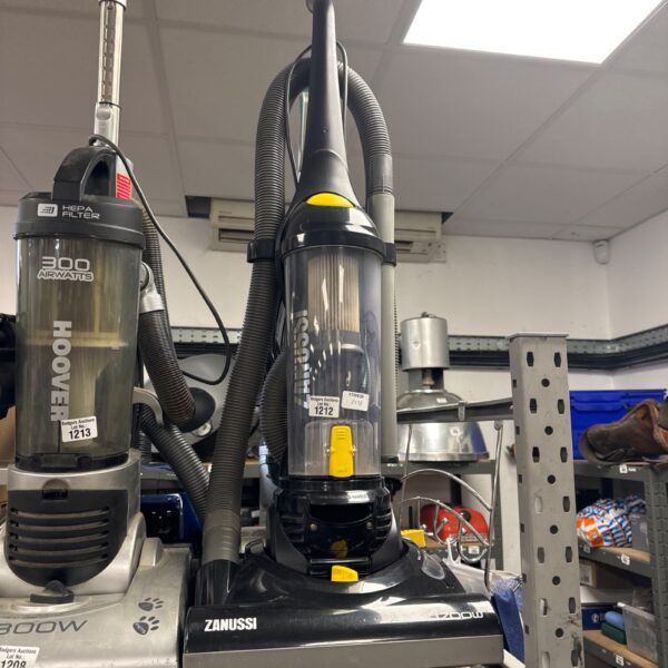 Used Zanussi 1700w upright hoover for home cleaning.