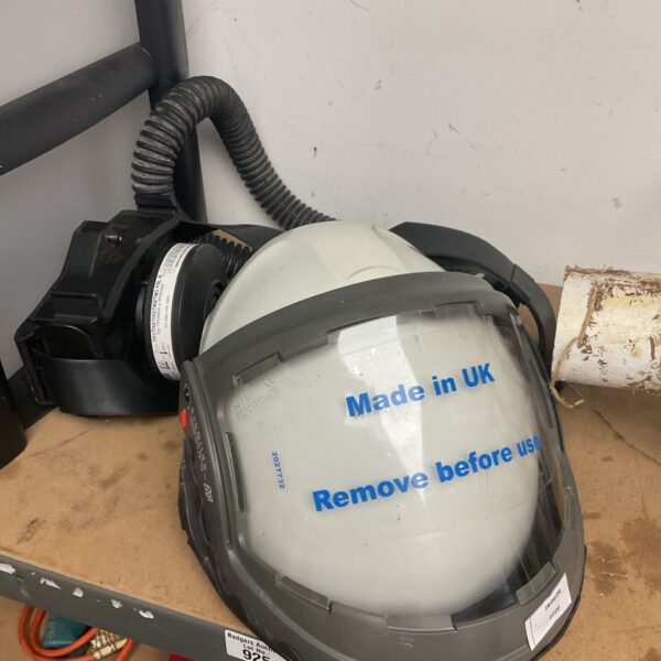 Used 3M Versaflo PAPR helmet for industrial respiratory protection.