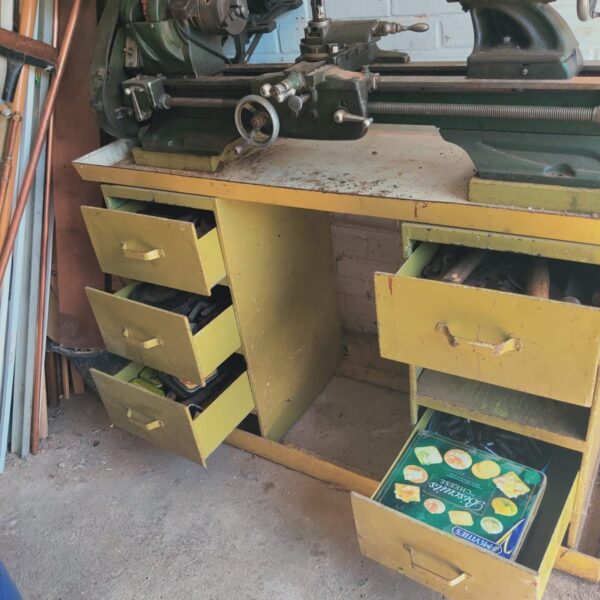 Large Lathe with Work Bench
