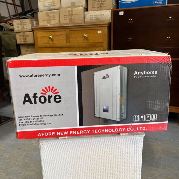 Afore Anyhome inverter packaging with model number visible.