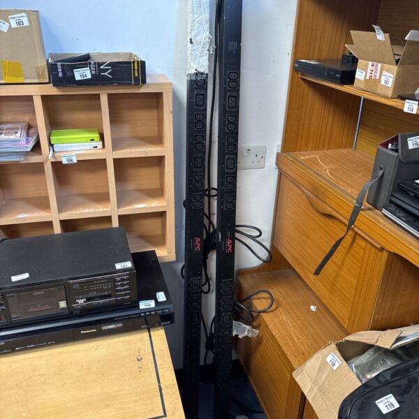 APC rack PDU pair in a server rack environment.
