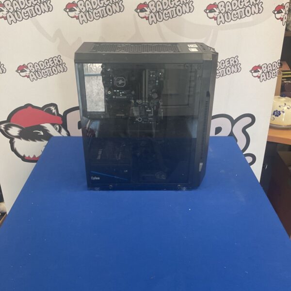 Black Armaggeddon Tron III gaming PC case for computer builds.