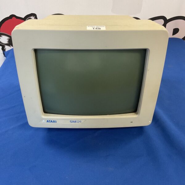 Vintage Atari SM124 computer monitor for retro gaming.